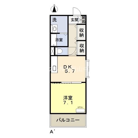 COCO中島田の物件間取画像